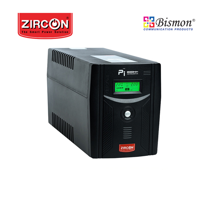 เครื่องสำรองไฟ Zircon Line Interactive UPS/ Pi-1500/ 1500VA/1050W/ Sinewave, Digital Display (Tower type)